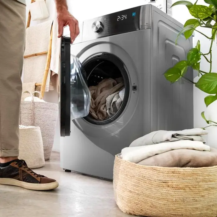 სარეცხი მანქანა Lavadora Bolero DressCode 9800 Inverter Steel A - Image 3