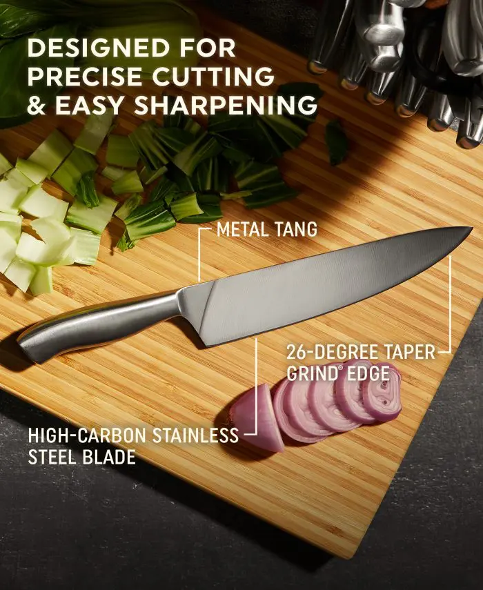 Chicago Cutlery 18ც მაკრატელი და დანა Guided Grip Block Insignia Steel - Image 5