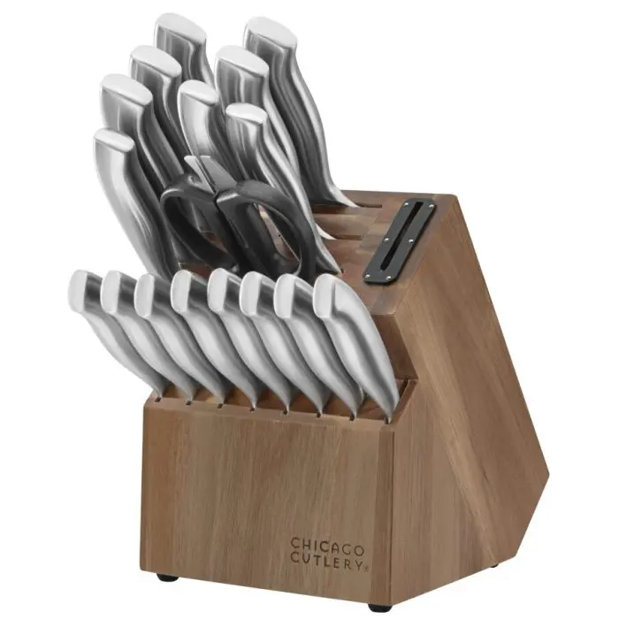 Chicago Cutlery 18ც მაკრატელი და დანა Guided Grip Block Insignia Steel - Image 1