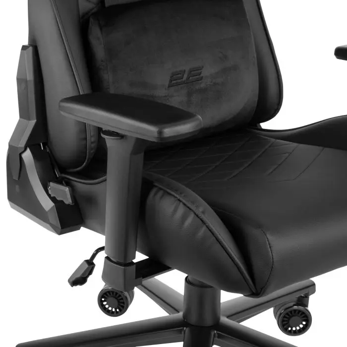გეიმერული სკამი 2E GAMING Chair BUSHIDO II, PU Leather, 3D-Armrests, black - Image 6