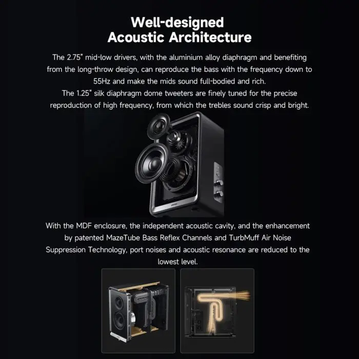 დინამიკი Edifier QR65, 70W, Bluetooth, USB, USB-C, AUX, Speaker With GaN Charger, White - Image 9