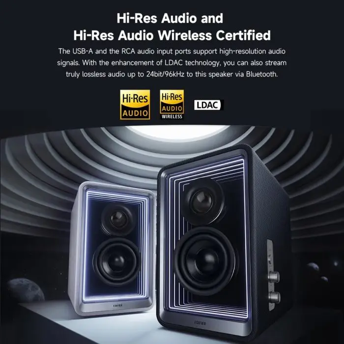 დინამიკი Edifier QR65, 70W, Bluetooth, USB, USB-C, AUX, Speaker With GaN Charger, White - Image 5