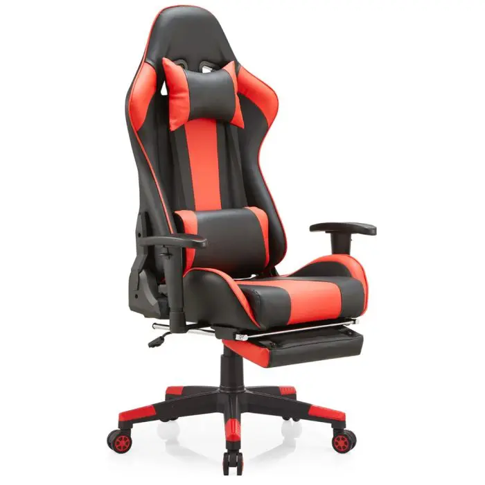 გეიმერული სავარძელი ALLX SK8825, Gaming Chair, Red/Black - Image 5