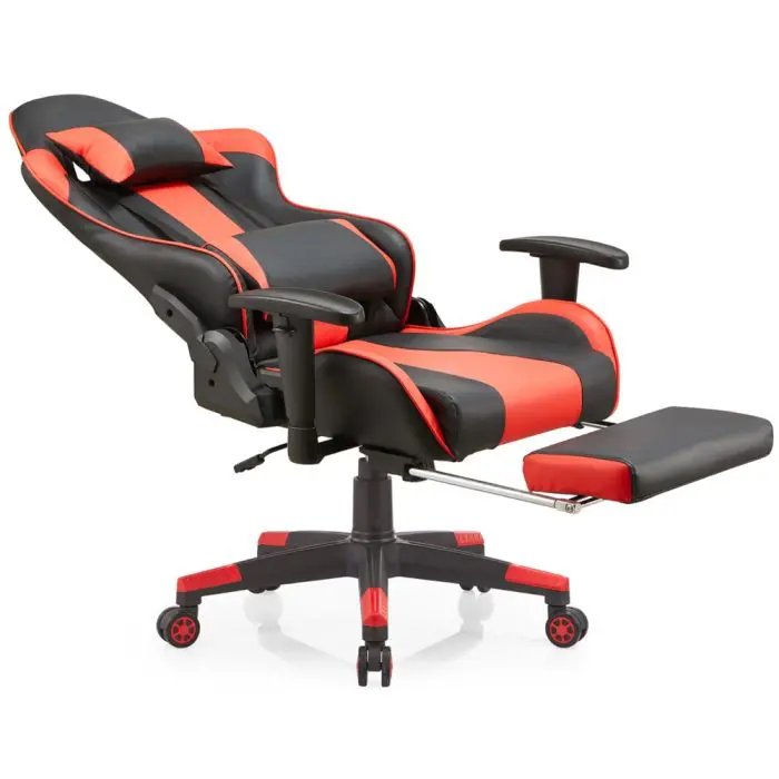 გეიმერული სავარძელი ALLX SK8825, Gaming Chair, Red/Black - Image 2