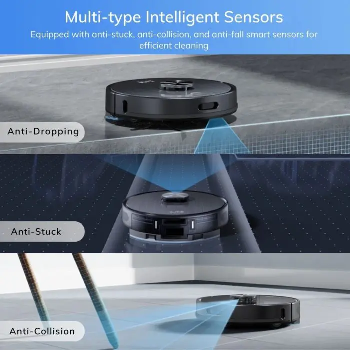 Ilife T20s რობოტი მტვერსასრუტი, 5000Pa, ლაზერული ნავიგაცია, APP, მშრალი/სველი წმენდა - Image 8