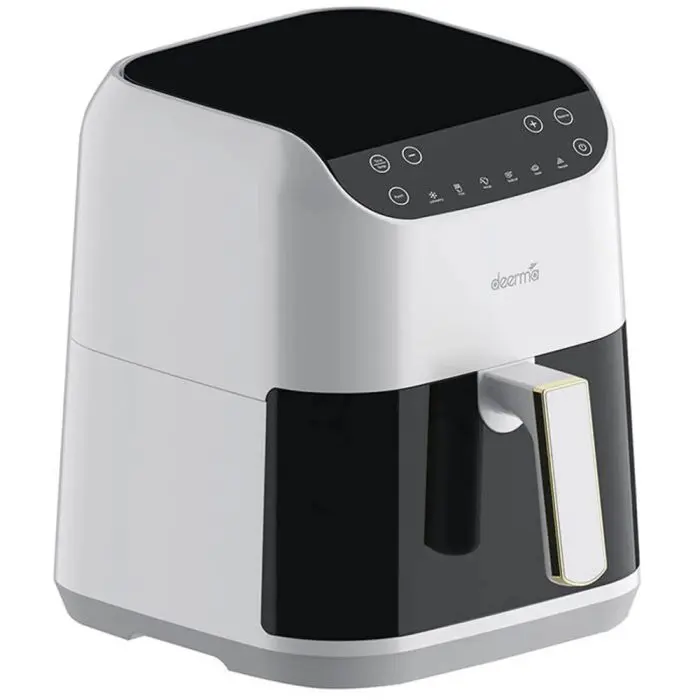 აეროგრილი Xiaomi Deerma DEM-KZ130W, 1300W, 5.5L, Air Fryer, White/Black - Image 3