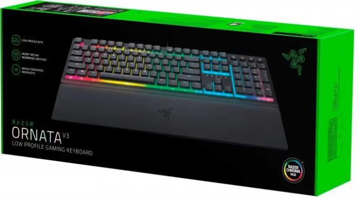 კლავიატურა Razer Ornata V3 – რუსული განლაგება, RGB, მემბრანულ-მექანიკური - Image 2