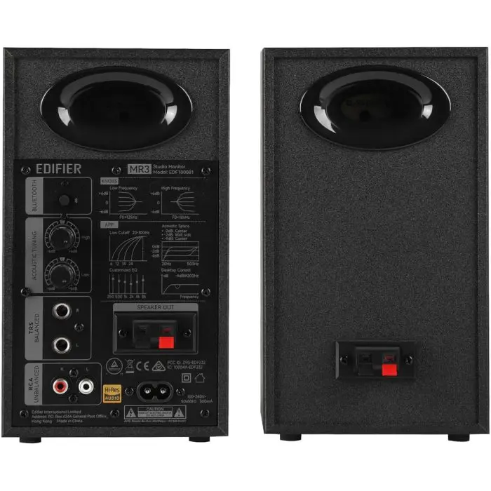 დინამიკი Edifier MR3, 36W, Bluetooth/TRS/RCA/AUX, Studio Monitor, Black - Image 11