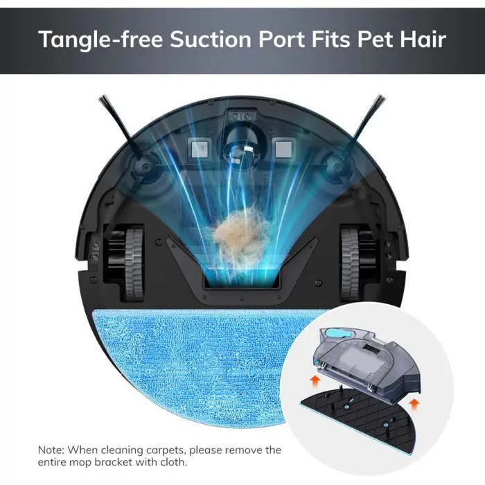 რობოტი მტვერსასრუტი Ilife V9 Pro, 3000Pa, APP მართვით, მშრალი და სველი წმენდა - Image 3