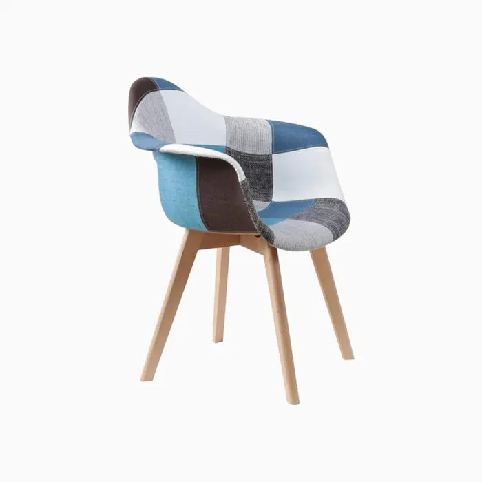 ჭრელი სასადილო სავარძელი (HSF-1026 (blue-gray)) - Image 2