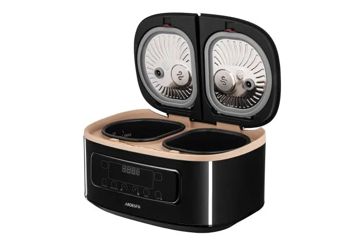მულტისახარში ქვაბი AArdesto, 900W, bowl-2х1.5l, შავი - Image 7