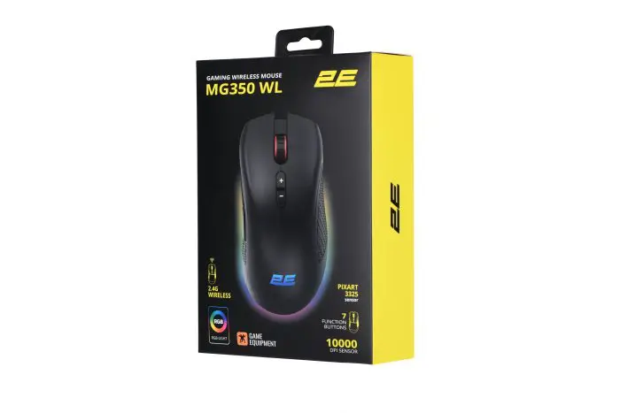 მაუსი 2E GAMING Mouse MG350 WL, RGB, USB-A/WL, black - Image 16