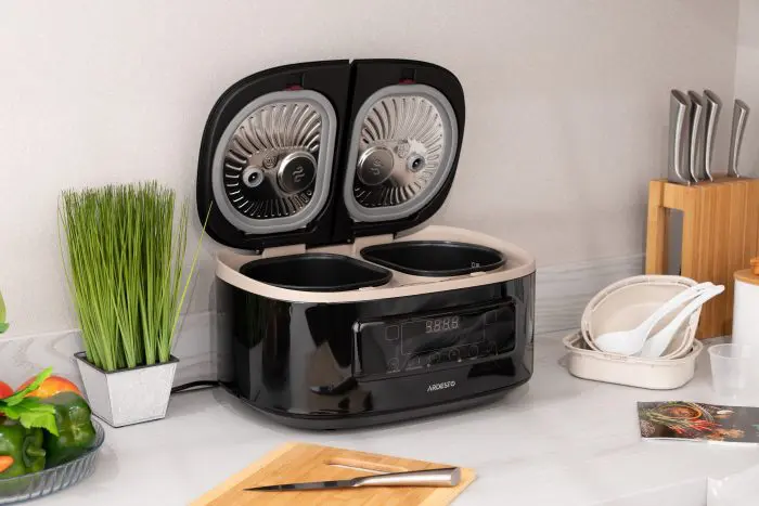 მულტისახარში ქვაბი AArdesto, 900W, bowl-2х1.5l, შავი - Image 5