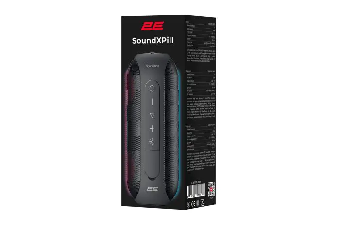 პორტატული დინამიკი 2E SoundXPill, Bluetooth, MP3, TWS, წყალგაუმტარი, შავი - Image 5