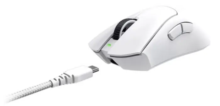 მაუსი Razer Mouse Deathadder V3 Pro, USB-A/WL/BT, white - Image 5