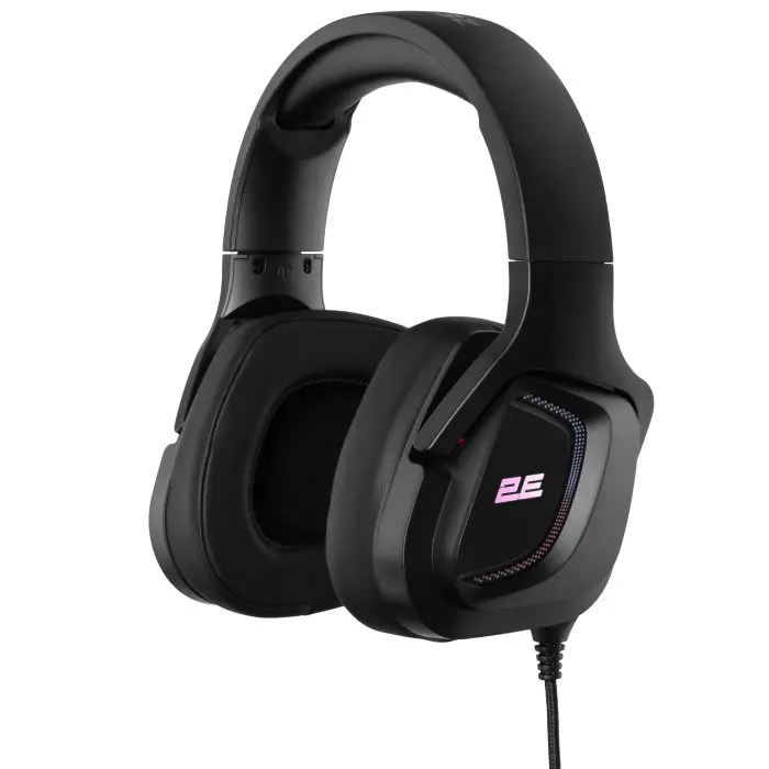 გეიმინგ ყურსასმენი 2E HG340, RGB, 2 მ, შავი - Image 5