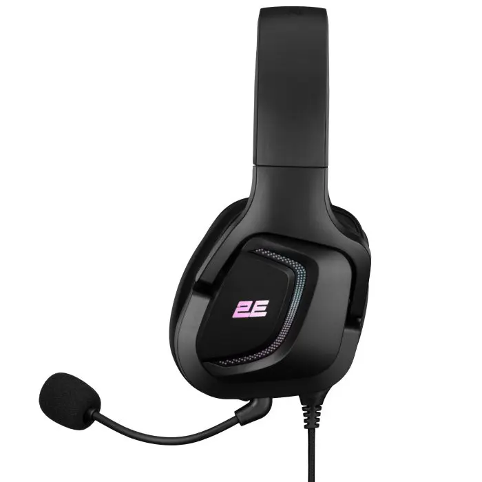 გეიმინგ ყურსასმენი 2E HG340, RGB, 2 მ, შავი - Image 2