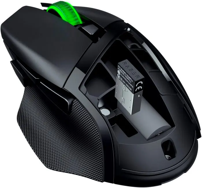 მაუსი Razer Mouse Basilisk V3 X HyperSpeed, RGB, WL/BT, black - Image 4
