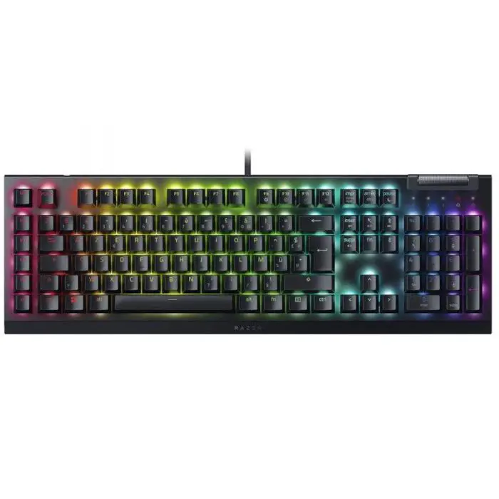 კლავიატურა მექანიკური  Razer BlackWidow V4, 110 კლავიში, Green Switch, USB-A, EN/RU, RGB, შავი - Image 1