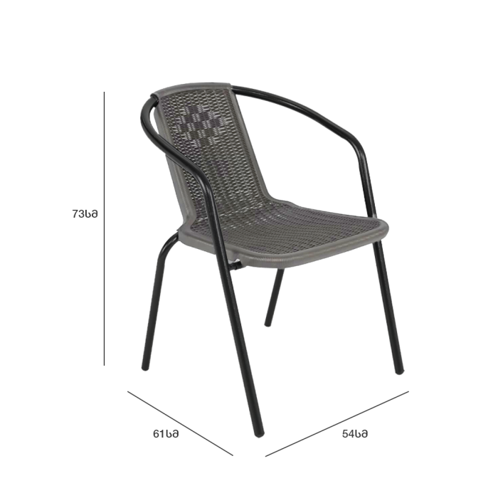 ბაღის ავეჯის ნაკრები - BLOG 6 სკამით - Image 5