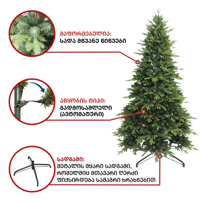 ნაძვის ხე ვენეცია 180 სმ (MS-180) - Image 2