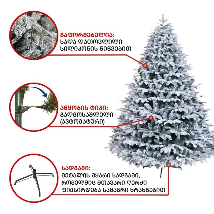 ნაძვის ხე სტოკჰოლმი 180 სმ (GS-180) - Image 4