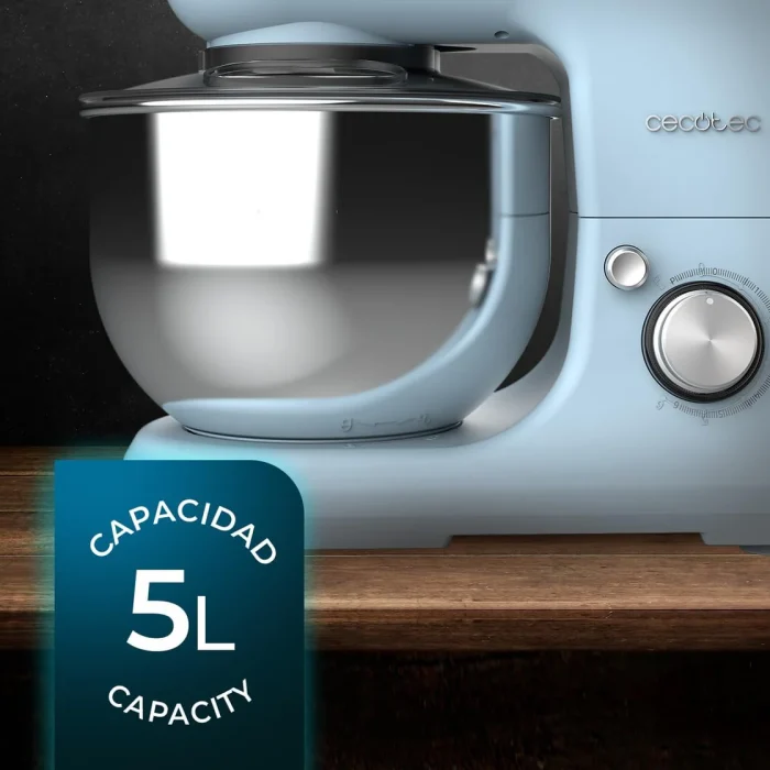 მიქსერი Cecotec Batidora Amasadora Cecomixer Merengue 5L 1200 Blue - Image 4
