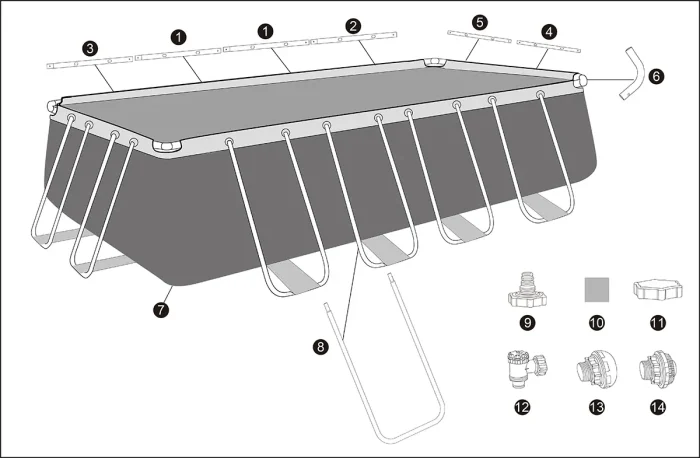 Bestway კარკასული აუზი 56466 - Image 8
