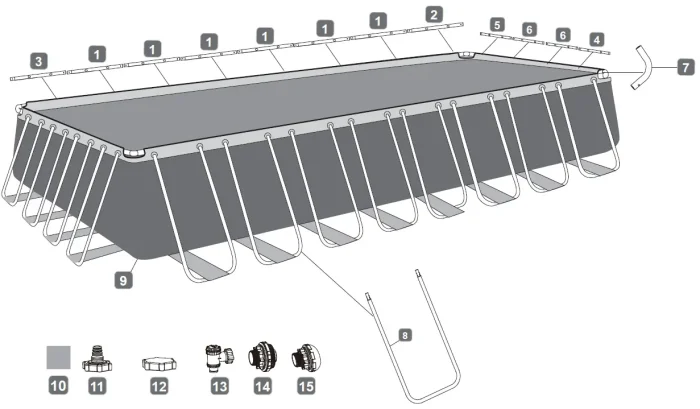 კარკასული აუზი Bestway 56623 - Image 12