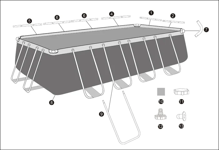Bestway კარკასული აუზი 56671 - Image 7