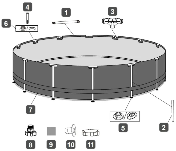 Bestway კარკასული აუზი 56706 - Image 4
