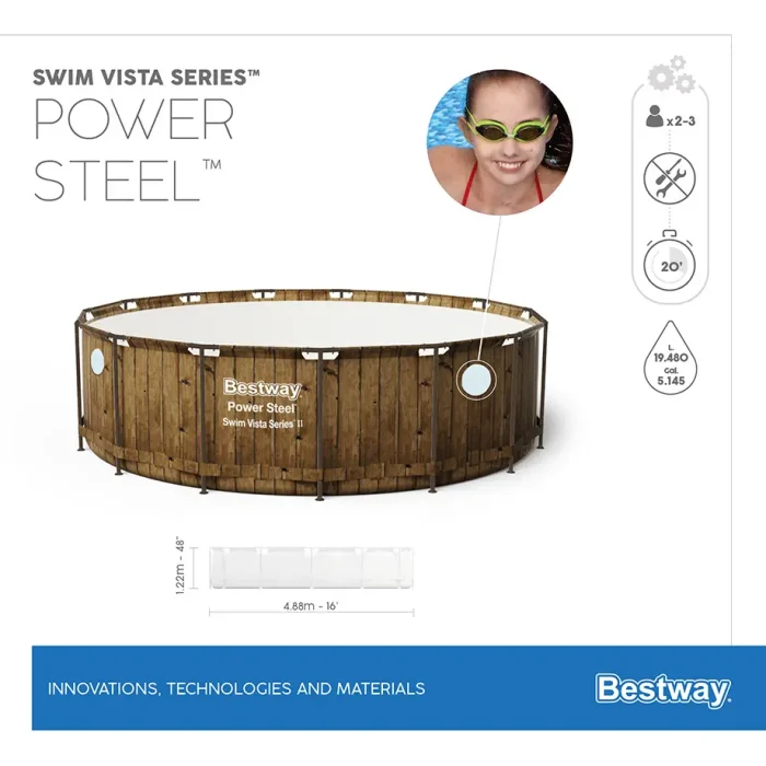 Bestway კარკასული აუზი 56725 - Image 10