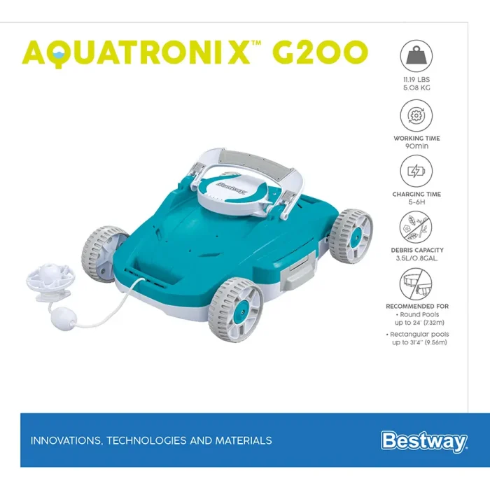 აუზის საწმენდი რობოტი მტვერსასრუტი AquaTronix G200 Bestway 58765 - Image 12