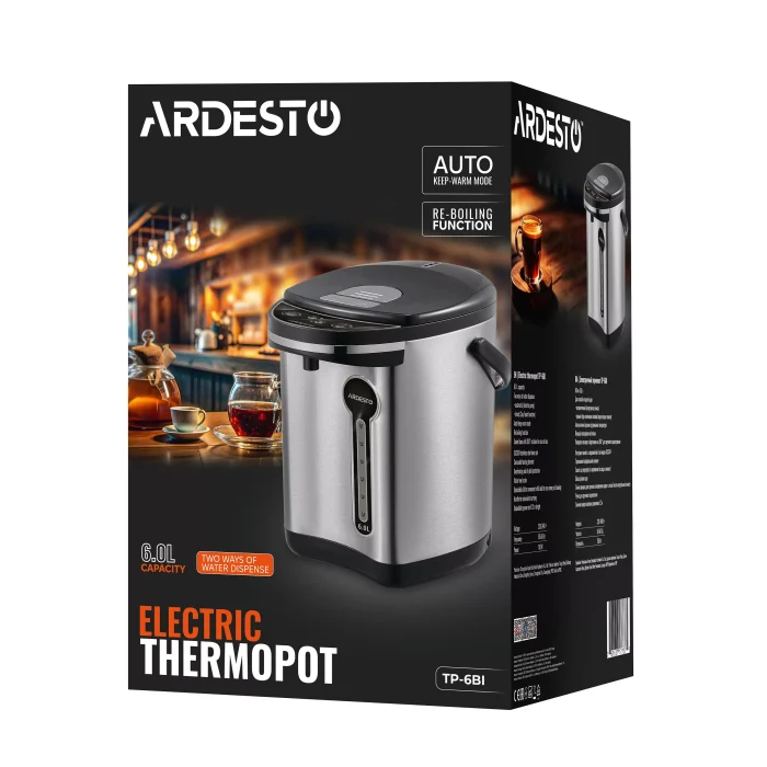 ელექტრო ჩაიდანი (თერმოპოტი) ARDESTO TP-6BI - Image 9